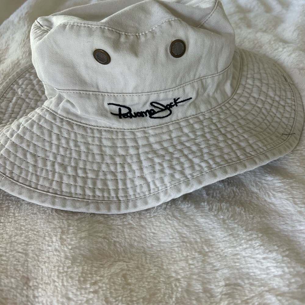 Panama Jack Cream Textured Bucket Hat
